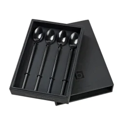 Paquet de 4 longues cuillères Tvis, noir