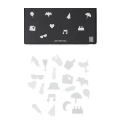 Party icons pour Tableau 20 Pièces, Blanc
