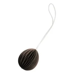 Pendentif de Pâques Ovoid papier small 4 cm, Brown