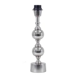 Pied pour lampe Deborah argenté mat, Petit