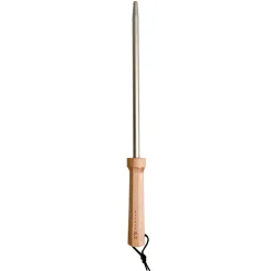 Pierre à aiguiser en diamant avec poignée en bois Satake, 23 cm