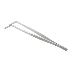 Pince alimentaire Miah pointe courbée 24x2,5 cm, Acier inoxydable