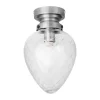 Plafonnier Juni IP44, Acier antique-transparent