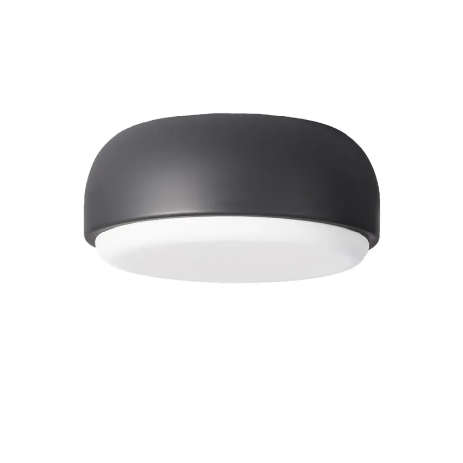 Plafonnier Over me Ø30 cm, Gris foncé