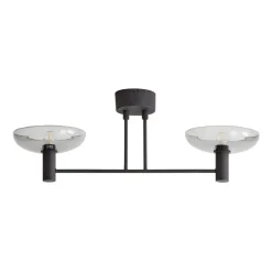 Plafonnier Ufo Long, Noir
