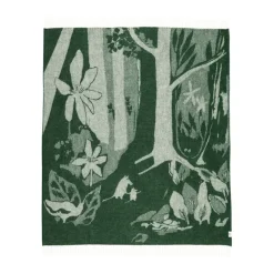 Plaid en laine Moomin 130x170 cm, Vert