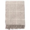 Plaid en laine Vinga, Beige