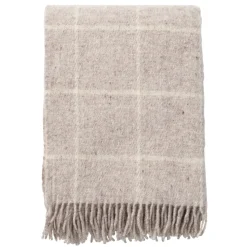 Plaid en laine Vinga, Beige