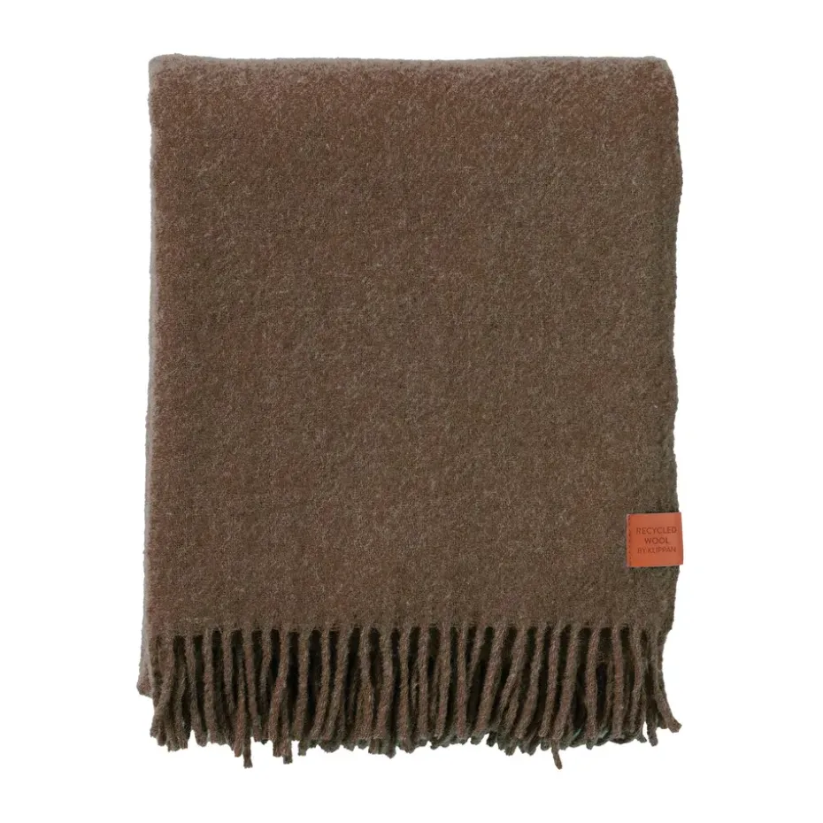 Plaid True en laine 130x200 cm, Walnut