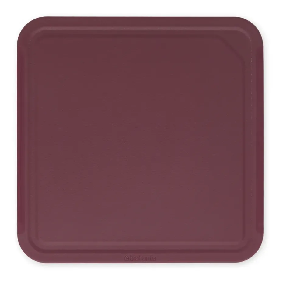 Planche à découper TASTY+ moyen 25x25 cm, Aubergine red
