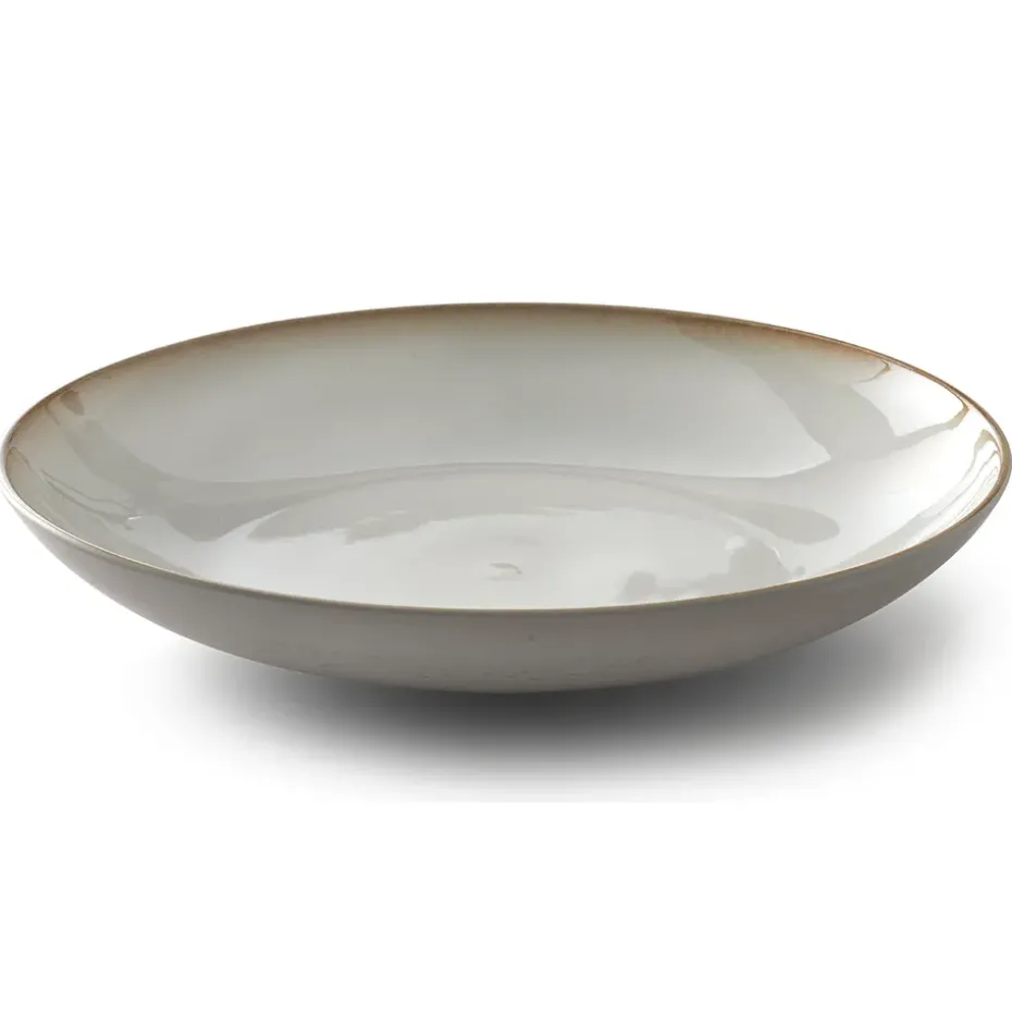 Plat Bitz Ø40 cm crème, Blanc crème-crème