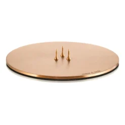 Plat à bougie ester & erik Ø12 cm mat, Or rosé