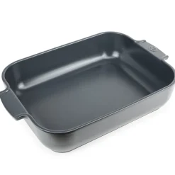 Plat de céramique Appolia 40x27 cm, Noir