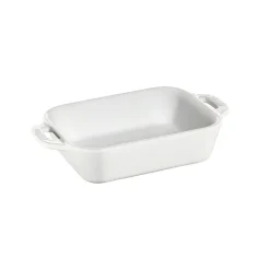 Plat de cuisson rectangulaire Staub 14x11 cm, blanc