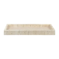 Plateau décoratif Travertine 16x31 cm, Linen