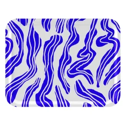 Plateau Sudd 33x43 cm, Blue-white