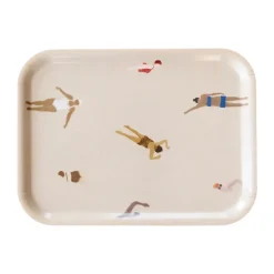Plateau Swimmers 20x27 cm, Beige