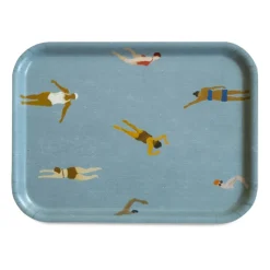 Plateau Swimmers 20x27 cm, Bleu