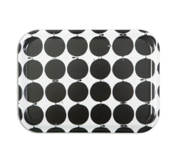 Plateau Tallyho 36x28 cm, Noir-blanc