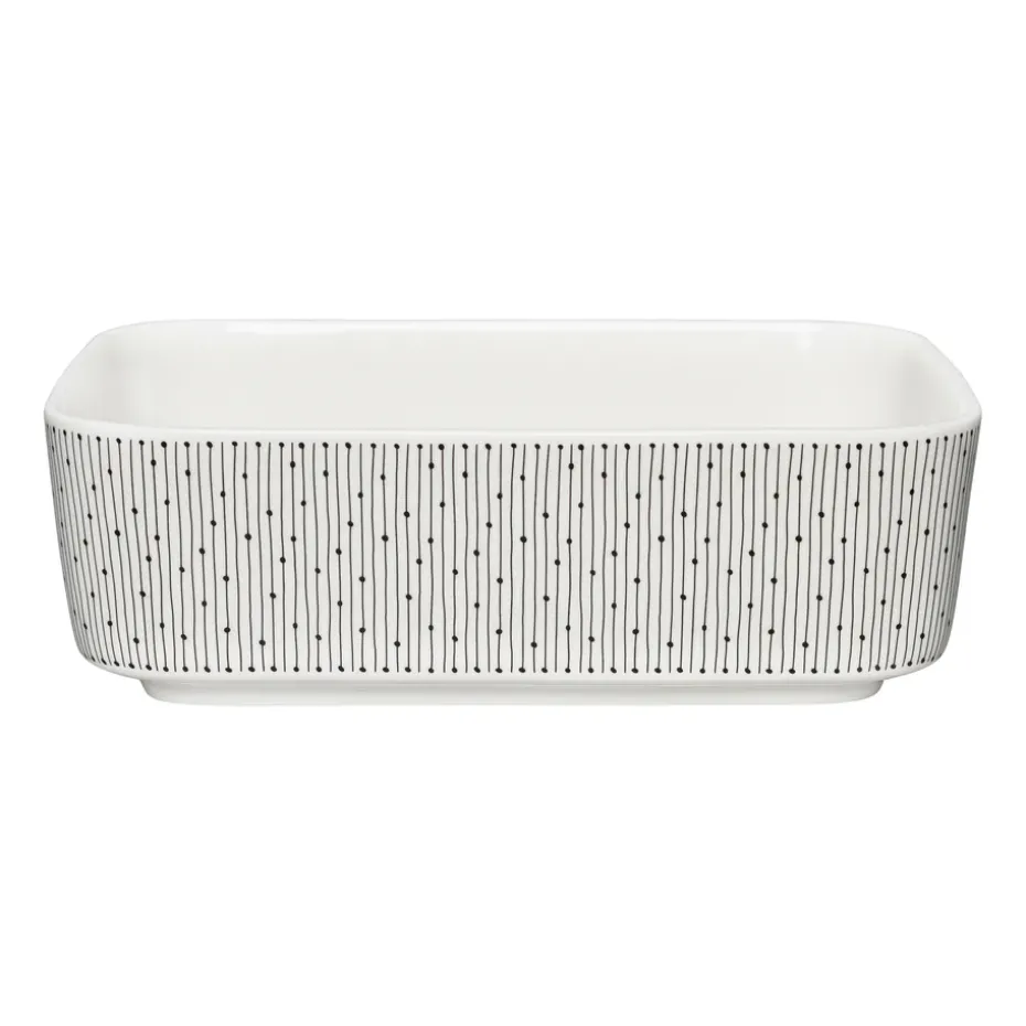 Plat à four Mainio Sarastus 2,5 l, Noir-blanc