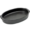 Plat à four Pure oval L, Black
