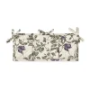 Poche de lit Plum matelassée en satin, 43x18cm