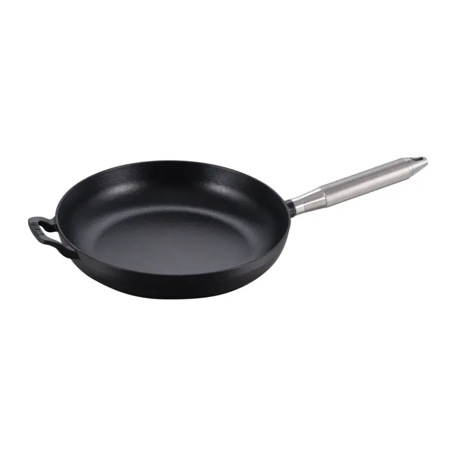 Poêle en fonte noire Buster & Punch Ø28 cm, Poignée en acier