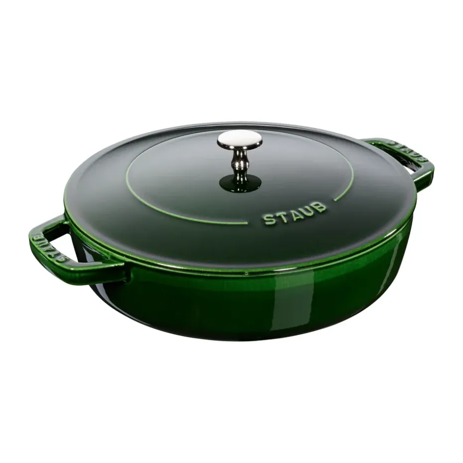 Poêle à frire en fonte Chistera Staub Ø24 cm, Basilic vert