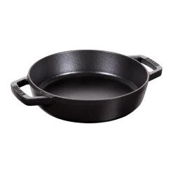 Poêle à frire Staub fonte 2 poignées noire, Ø20 cm
