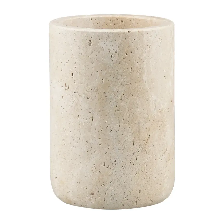 Porte-brosse à dents Travertine 10 cm, Linen