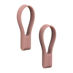 Porte-serviettes magnétique Loop, Lot de 2, Peach red
