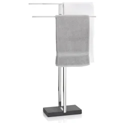 Porte-serviettes Menoto, acier poli