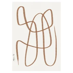 Poster Different Ways marron, 30x40 cm