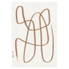 Poster Different Ways marron, 50x70 cm