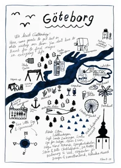 Poster Göteborg, 50x70 cm