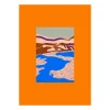 Poster Orange Landscape, 50x70 cm