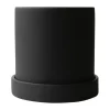 Pot Ø10 cm avec soucoupe Grow, Sandy black