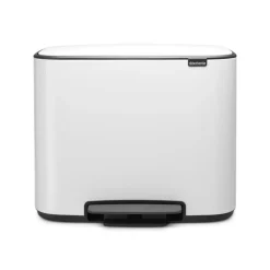 Poubelle à pédale Bo 36 l, Blanc