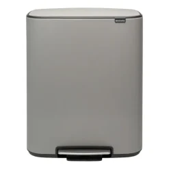Poubelle à pédale Bo 60 L, Mineral concrete grey