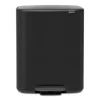 Poubelle à pédale Bo 60 L, Noir