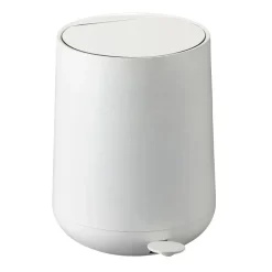 Poubelle à pédale 5 l, blanc
