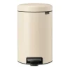 Poubelle à pédale New Icon 12 litres, Soft beige