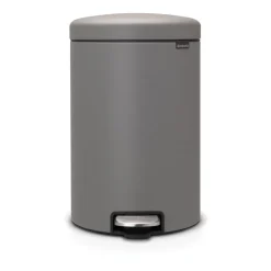 Poubelle à pédale New Icon 20 litres, Mineral concrete grey