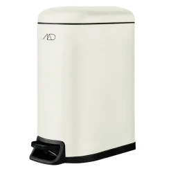 Poubelle à pédale Walther 10 liter, Off White