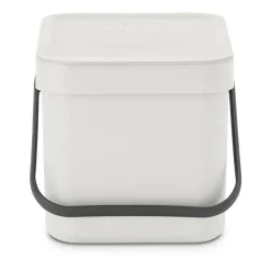 Poubelle Sort & Go 6 litres, Gris clair