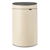 Poubelle Touch Bin 40 litres, Soft Beige