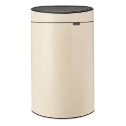 Poubelle Touch Bin 40 litres, Soft Beige