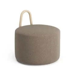 Pouf moyen avec roues Amstelle chêne peinture naturelle, Main Line flax 23