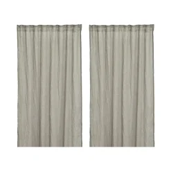 Rideaux Mirja 130x275 cm Lot de 2, Gris