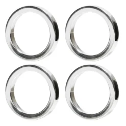 Rond de serviette Vasa Lot de 4, Argenté
